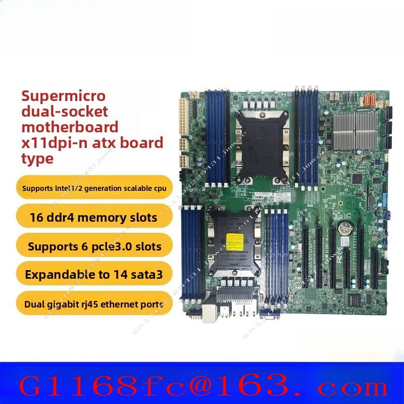 C621 Dual Cpu Motherboard - Hoogwaardig professioneel X11DPI-N dual-server moederbord met