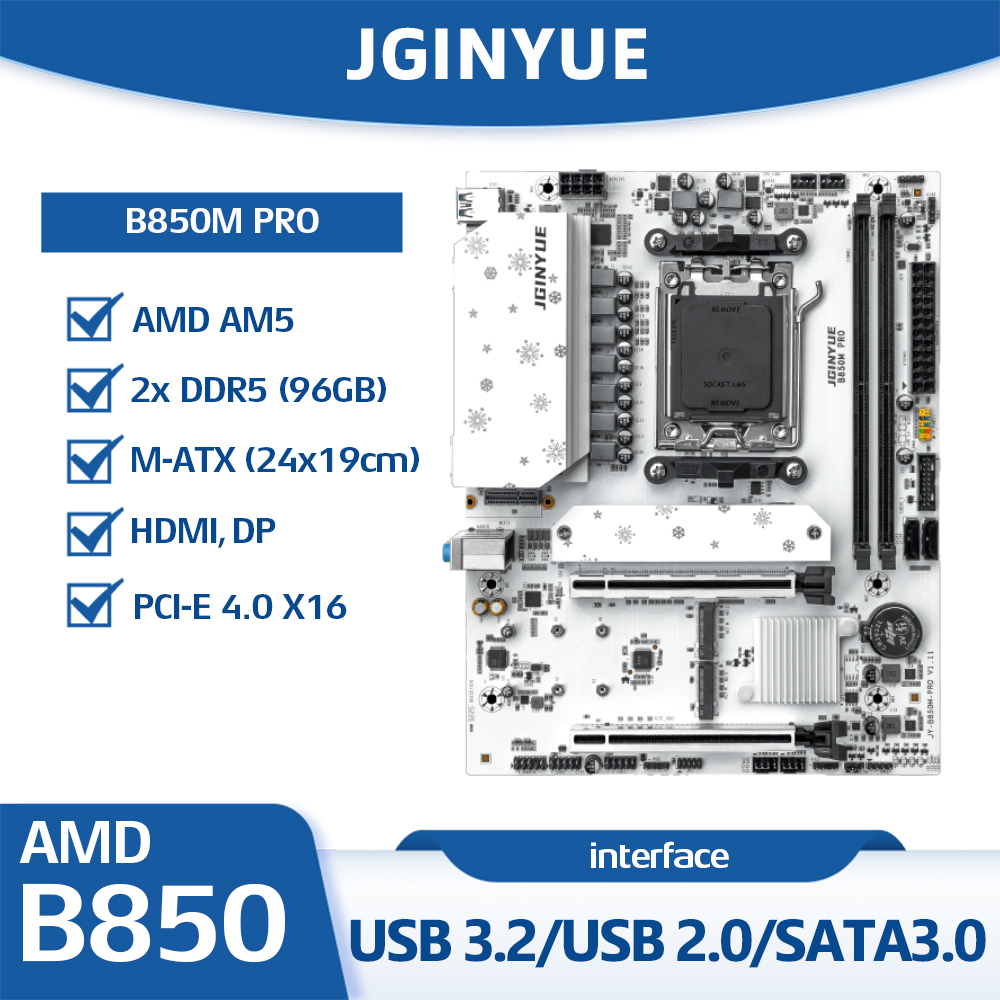 Am5 Micro Atx Pcie 5.0 Motherboard - JGINYUE B850M PRO moederbord AMD AM5