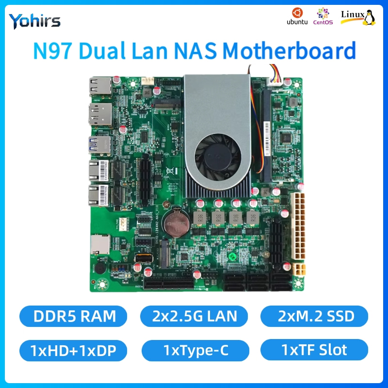 Mini Itx Dual 2.5G Nas Motherboard - Yohirs NAS moederbord Mini ITX Intel