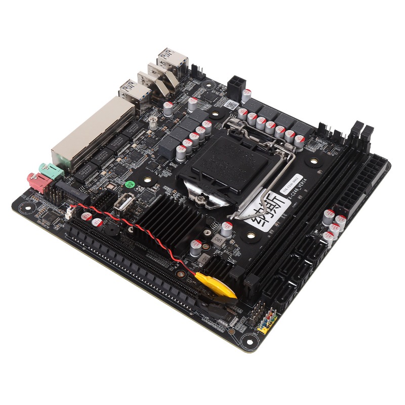 C246 Ecc Server Motherboard - C246 Zwarte Synology Feiniu Router met